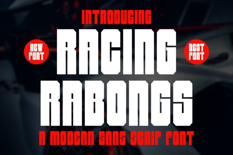 Racing Rabongs Font