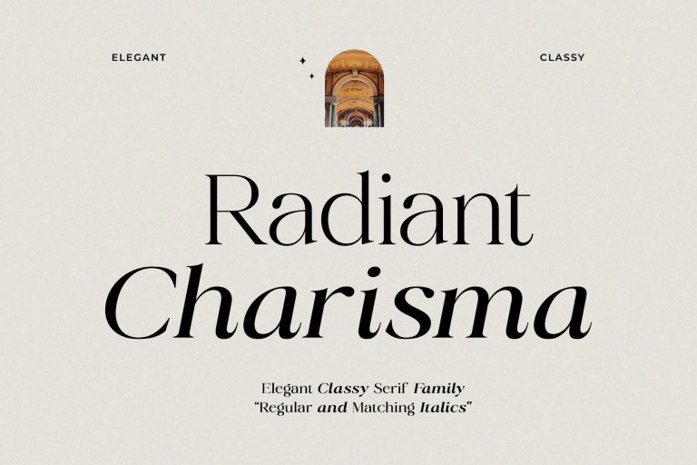 Radiant Charisma – Elegant Serif Family