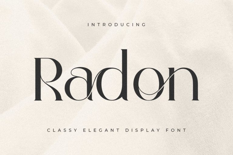 Radon – Classy Elegant Display Font