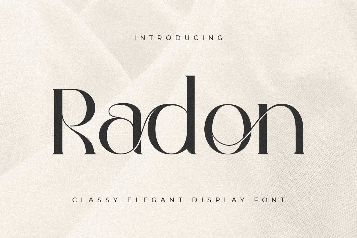 Radon – Classy Elegant Display Font