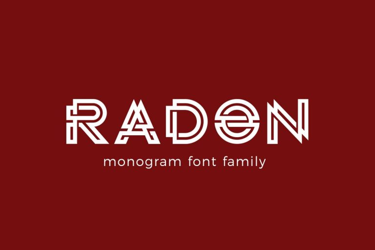 RADON monogram logo FONT