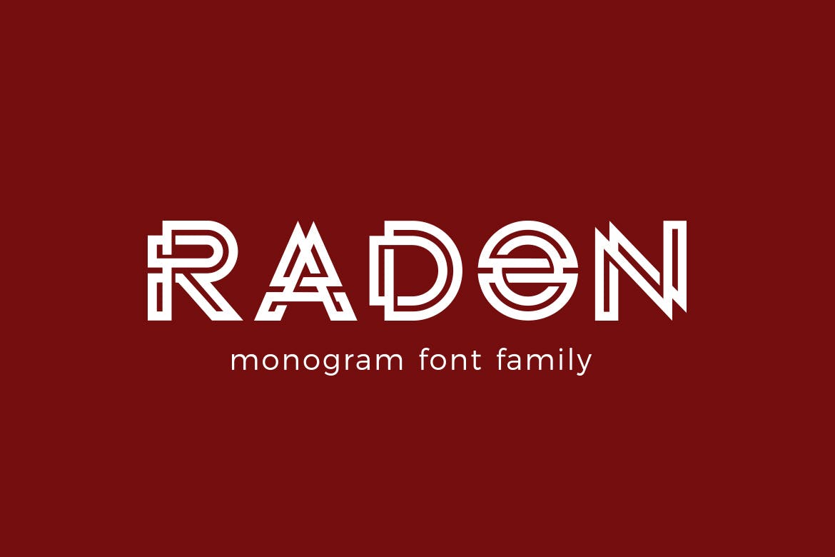 RADON monogram logo FONT