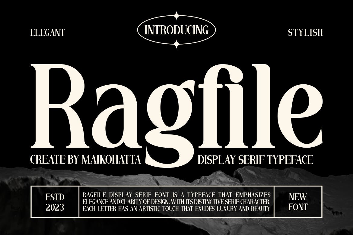 Ragfile – Display Serif Typeface Font