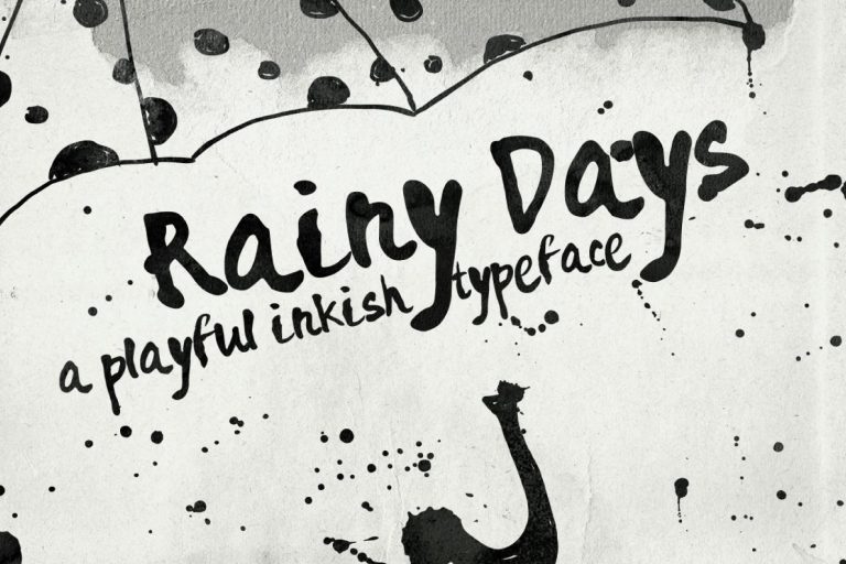 Rainy Days – a Playful typeface