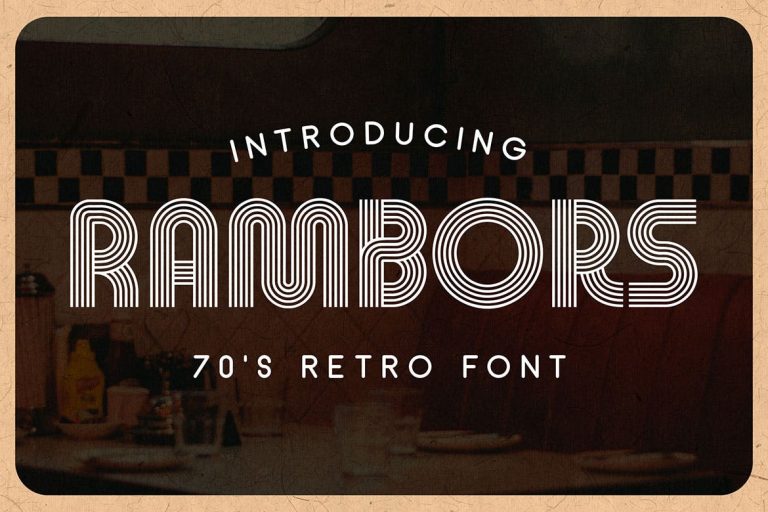 Rambors – Retro Font