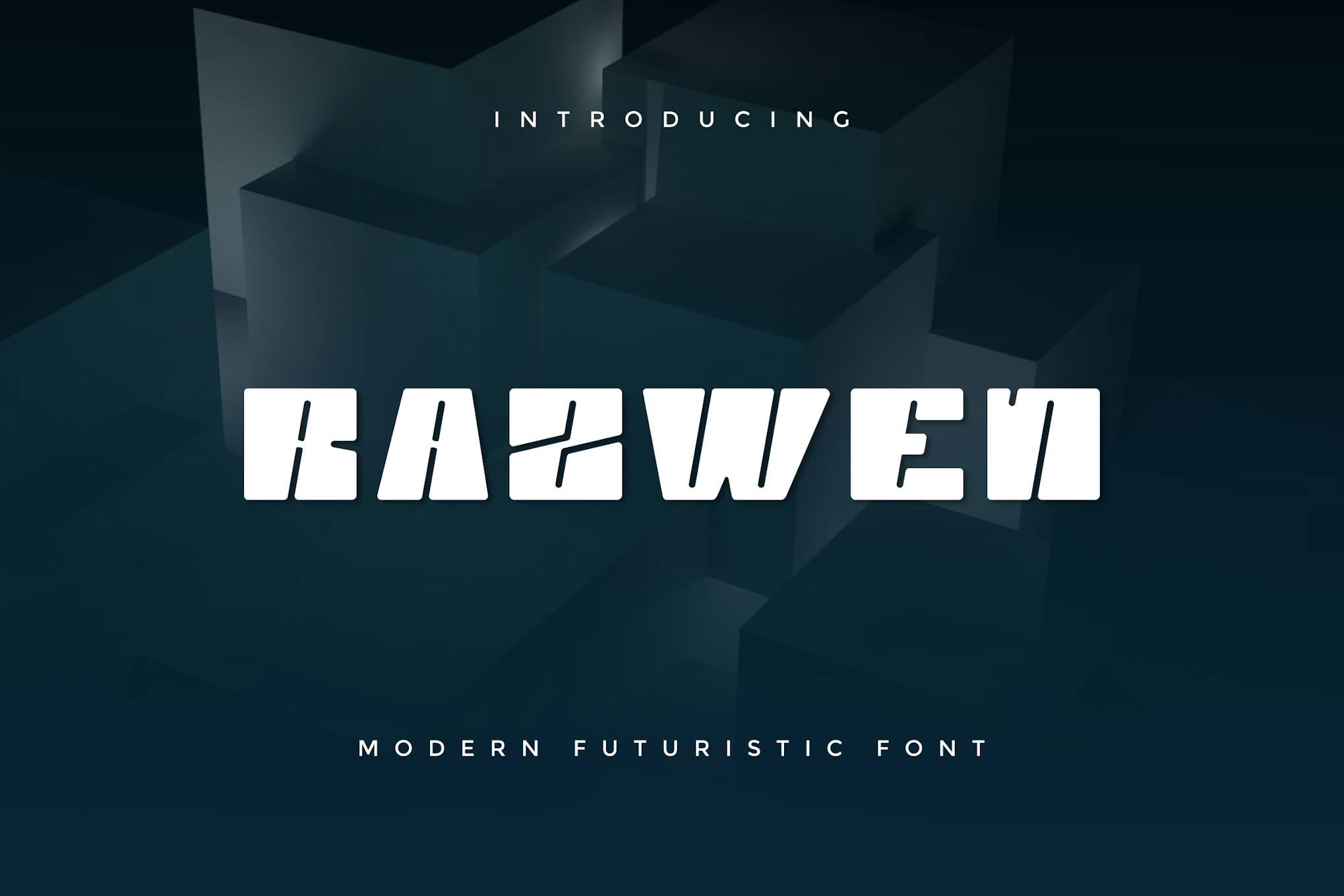 Razwen – Modern Futuristic Font