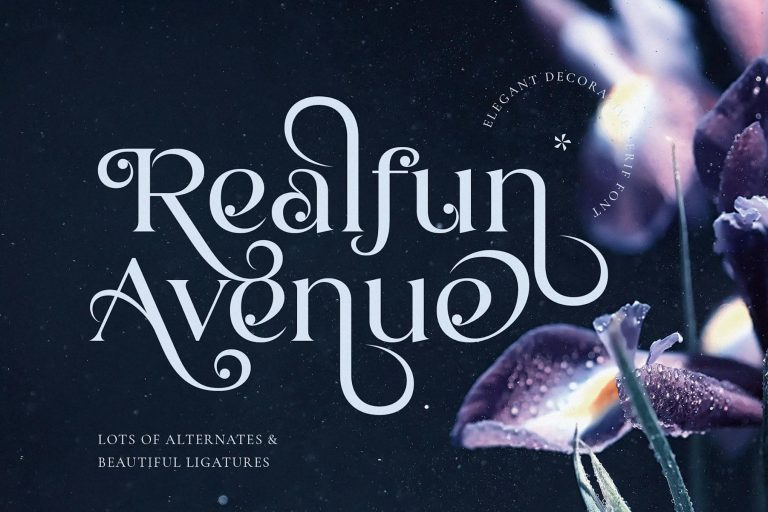 Realfun Avenue – Elegant Decorative Serif