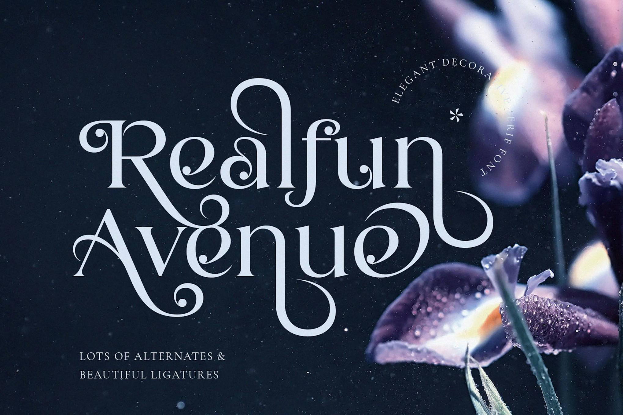 Realfun Avenue – Elegant Decorative Serif