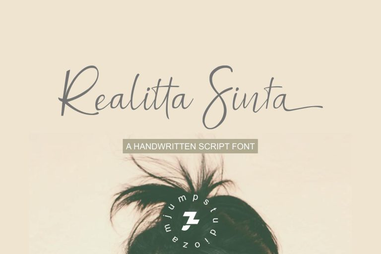 Realitta Sinta – Handwritten typeface