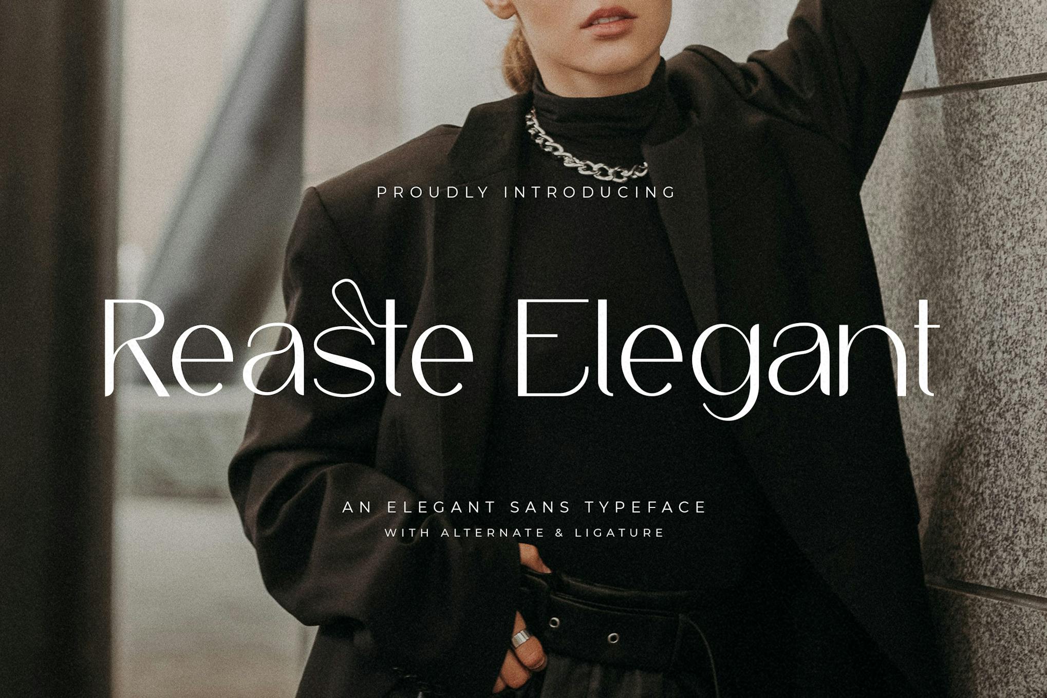 Reaste Elegant – An Elegant Sans Typeface