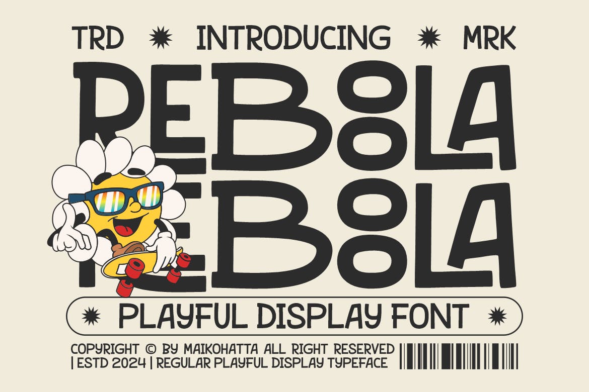 Reboola – Playful Display Font