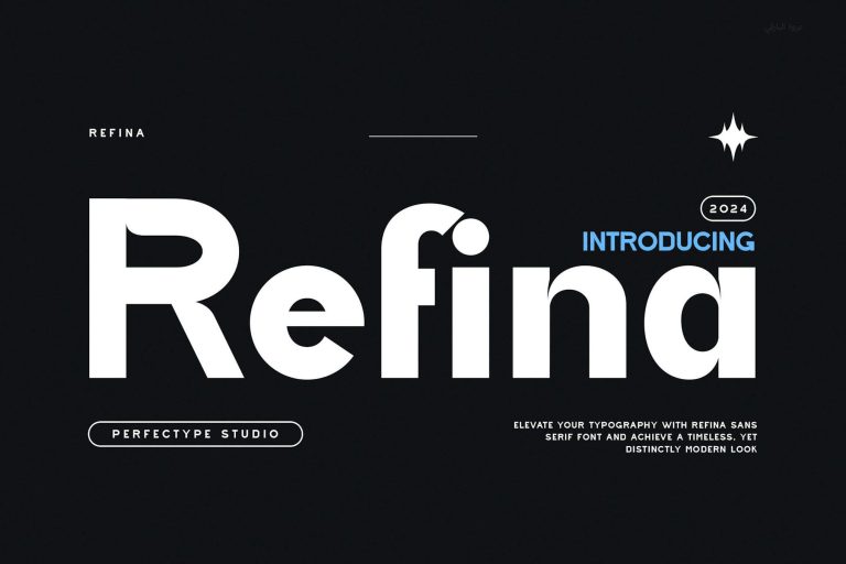 Refina Modern Futuristic Sans Serif Font