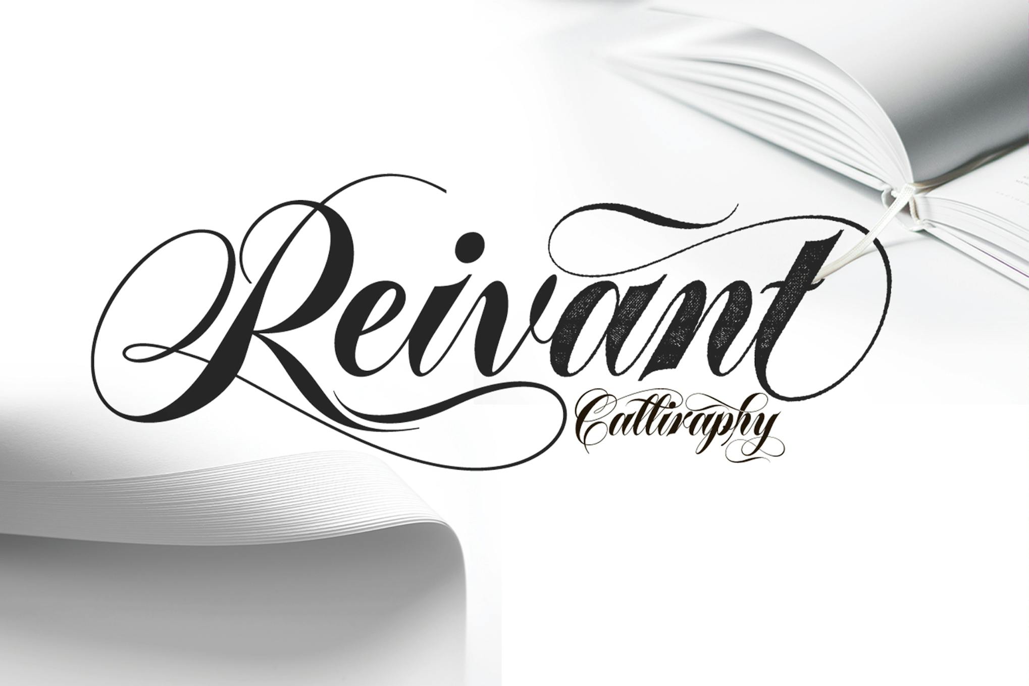 Reivant//Wedding Calligraphy Font