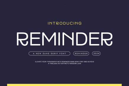 Reminder – Modern Display Sans Serif