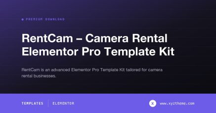 RentCam – Camera Rental Elementor Pro Template Kit