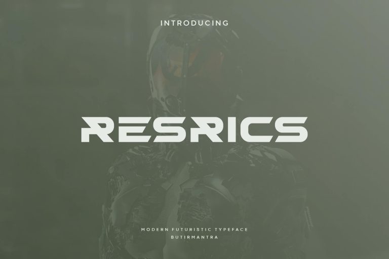 Resrics – Futuristic Font