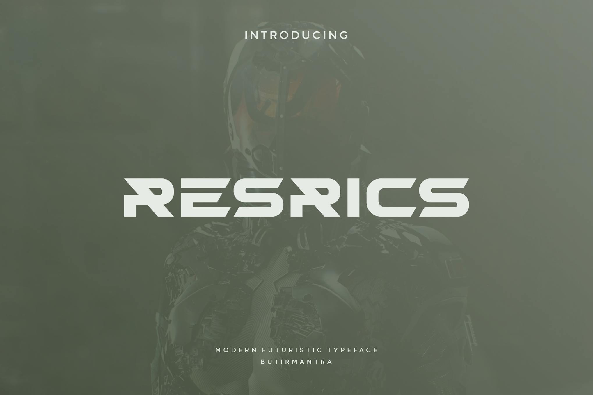 Resrics – Futuristic Font