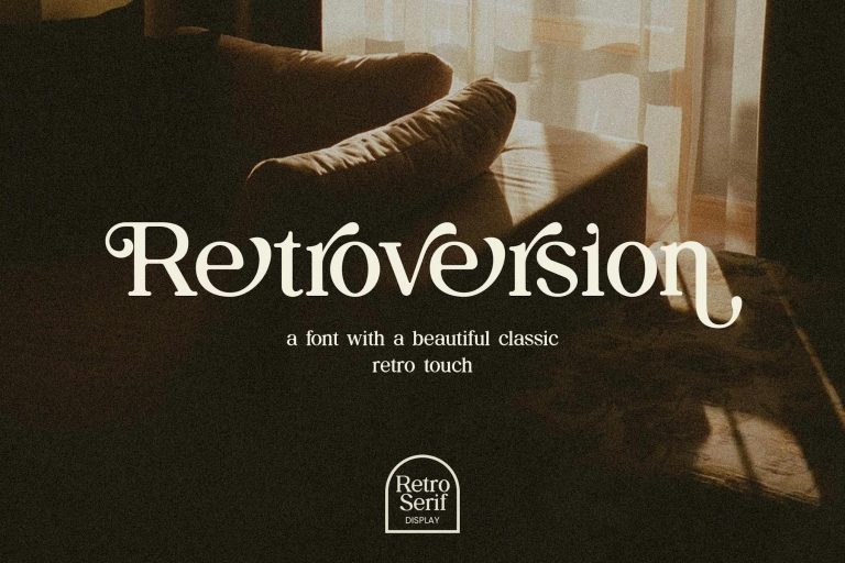 Retroversion Classic Retro Serif Font