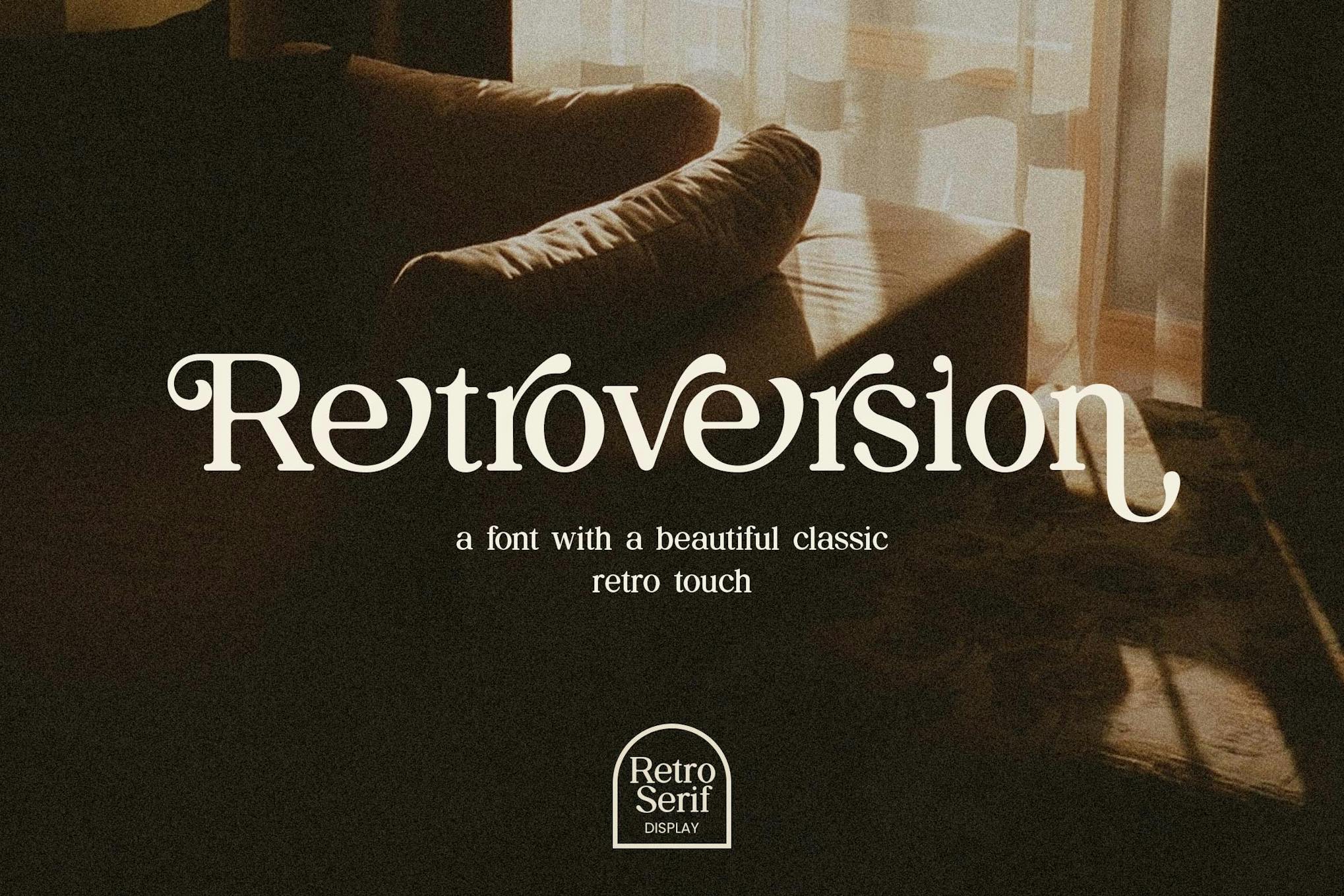 Retroversion Classic Retro Serif Font