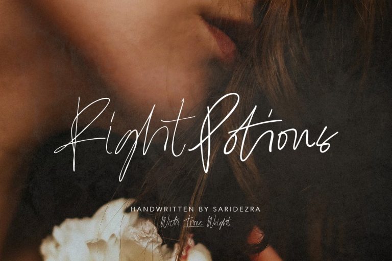 Right Potions – Handwritten Script