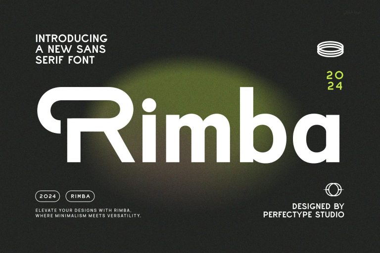 Rimba Modern Futuristic Sans Serif Font
