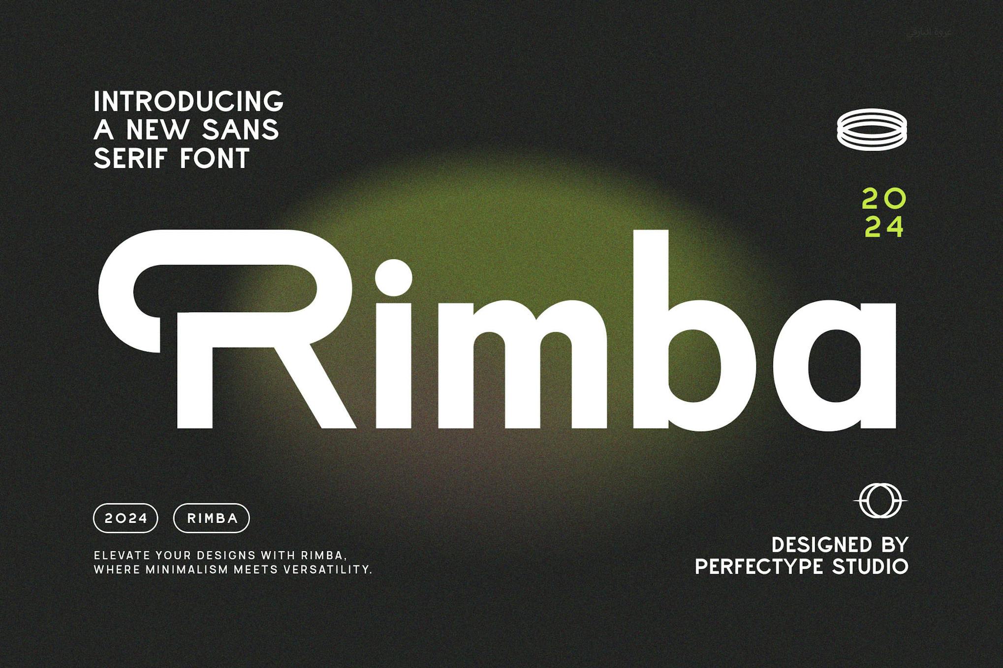 Rimba Modern Futuristic Sans Serif Font