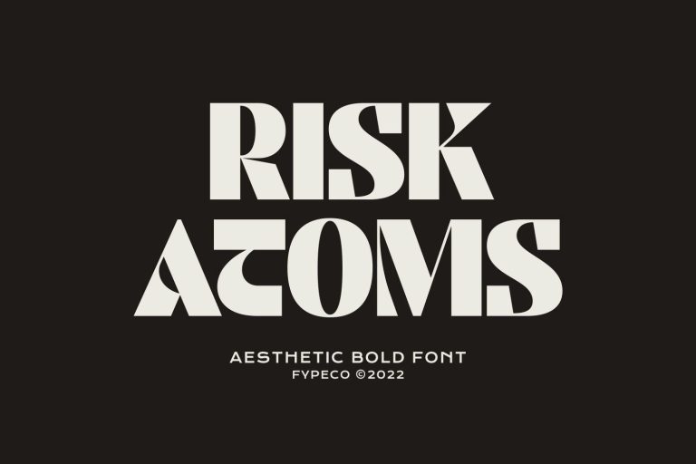 Risk Atoms – Aesthetic Bold Font