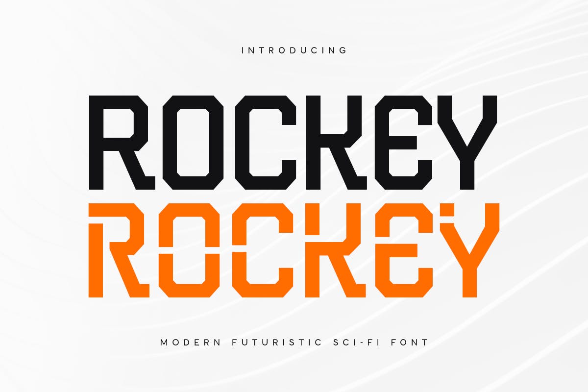 Rockey – Modern Sci-fi Futuristic Font
