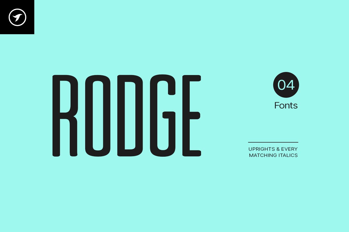 RODGE – Unique Display / Headline Typeface