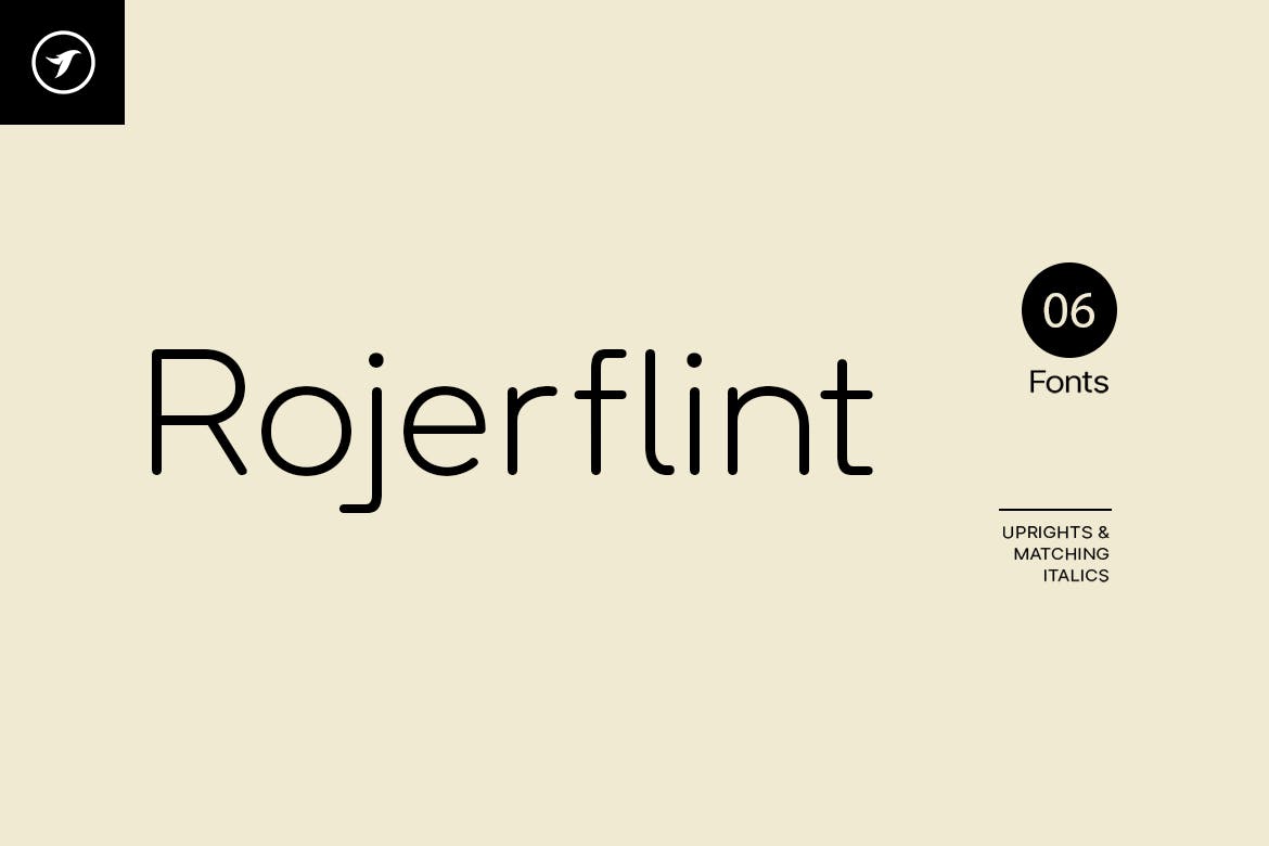 Rojerflint – Unique Font Family