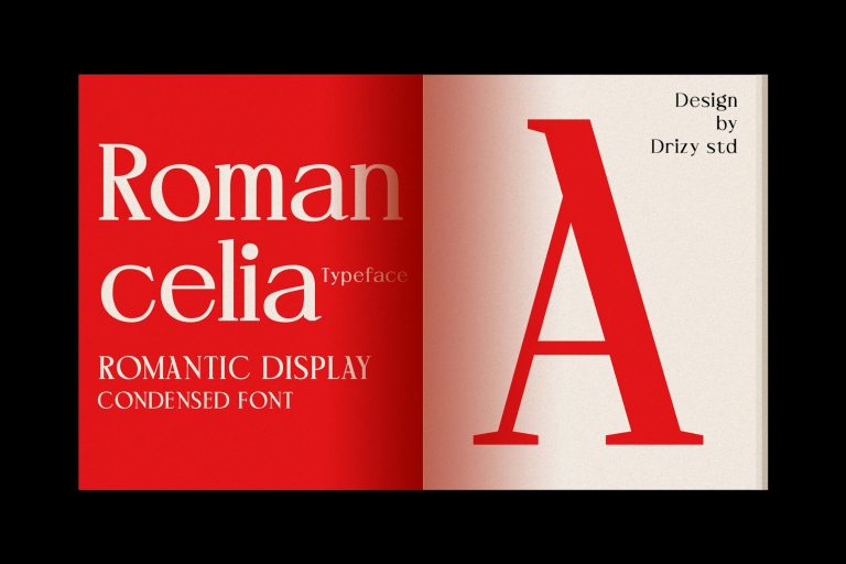 Romancelia – Romantic Display Condensed Font