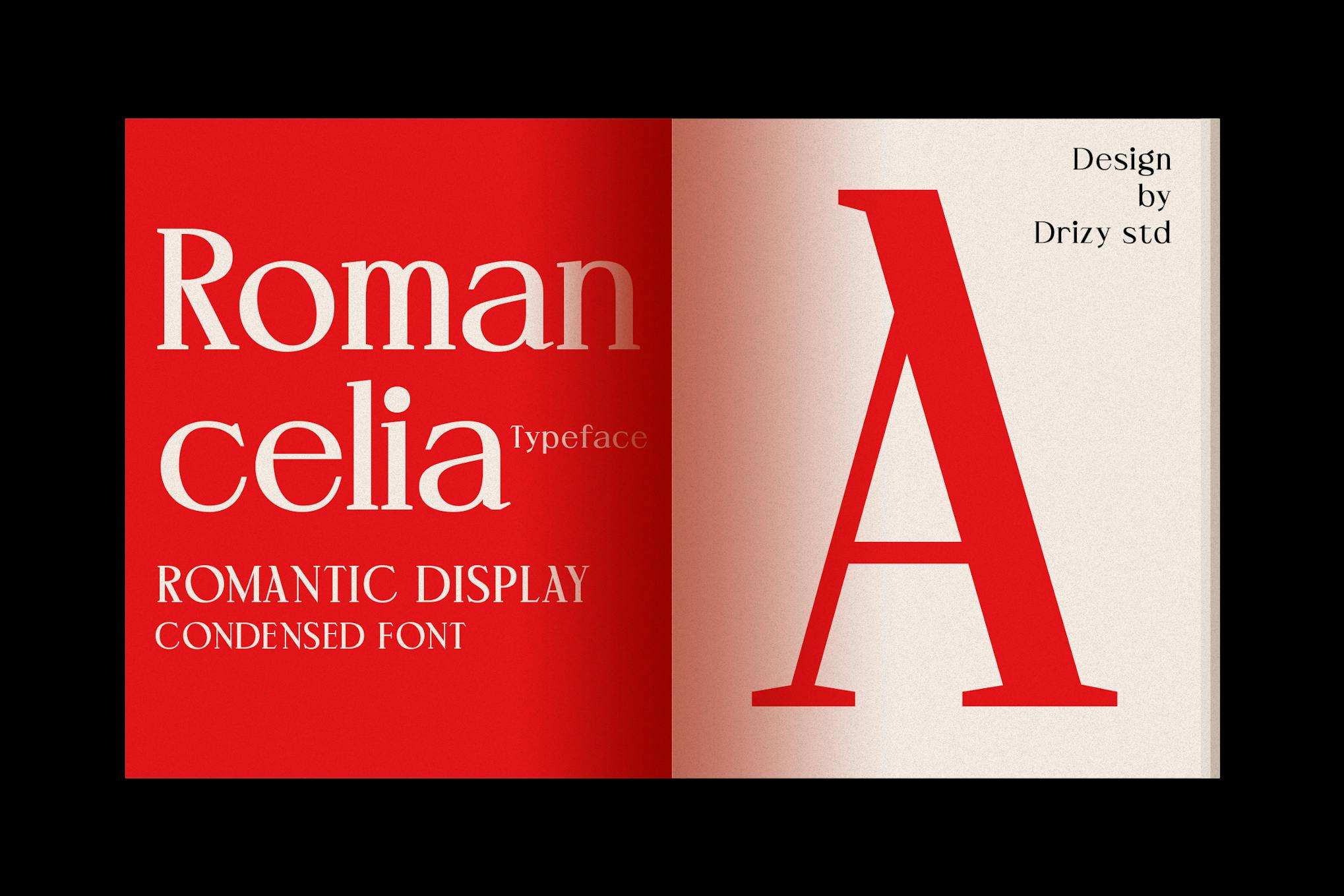 Romancelia – Romantic Display Condensed Font