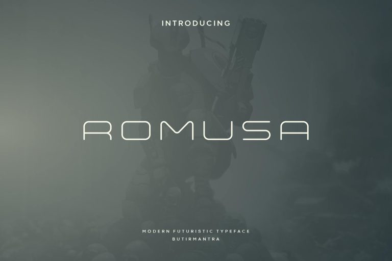 Romusa – Futuristic Font