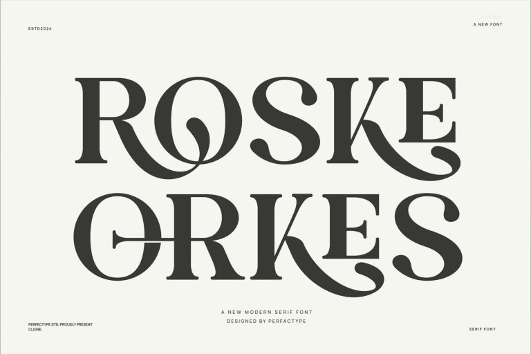 Roske Orkes Elegant Serif Font Typeface