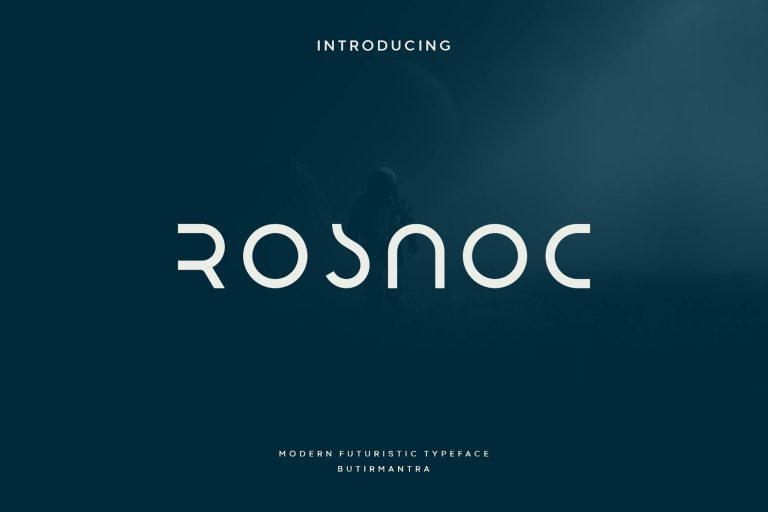 Rosnoc – Futuristic Font