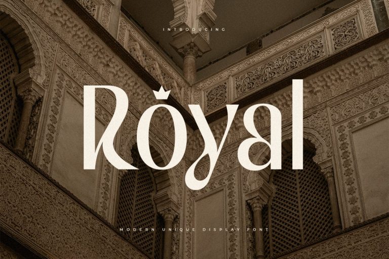 Royal – Modern Unique Display Font