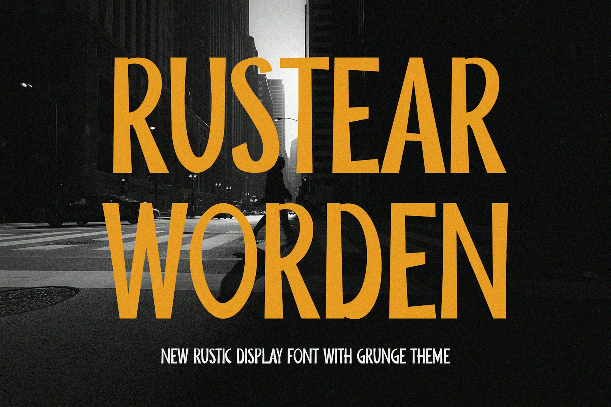 Rustear Worden – Retro Display Sans