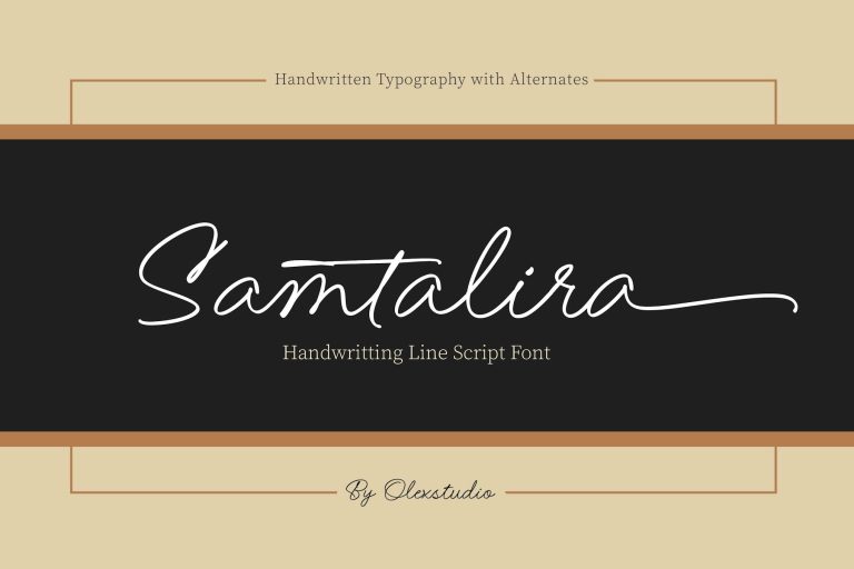 Samtalira – Handwriting Script