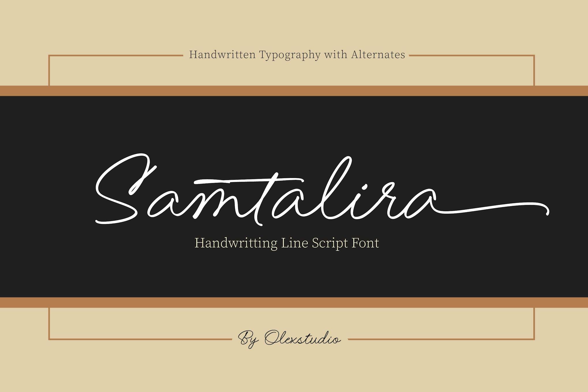 Samtalira – Handwriting Script