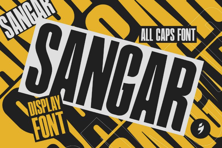 Sangar – Sporty Display Font