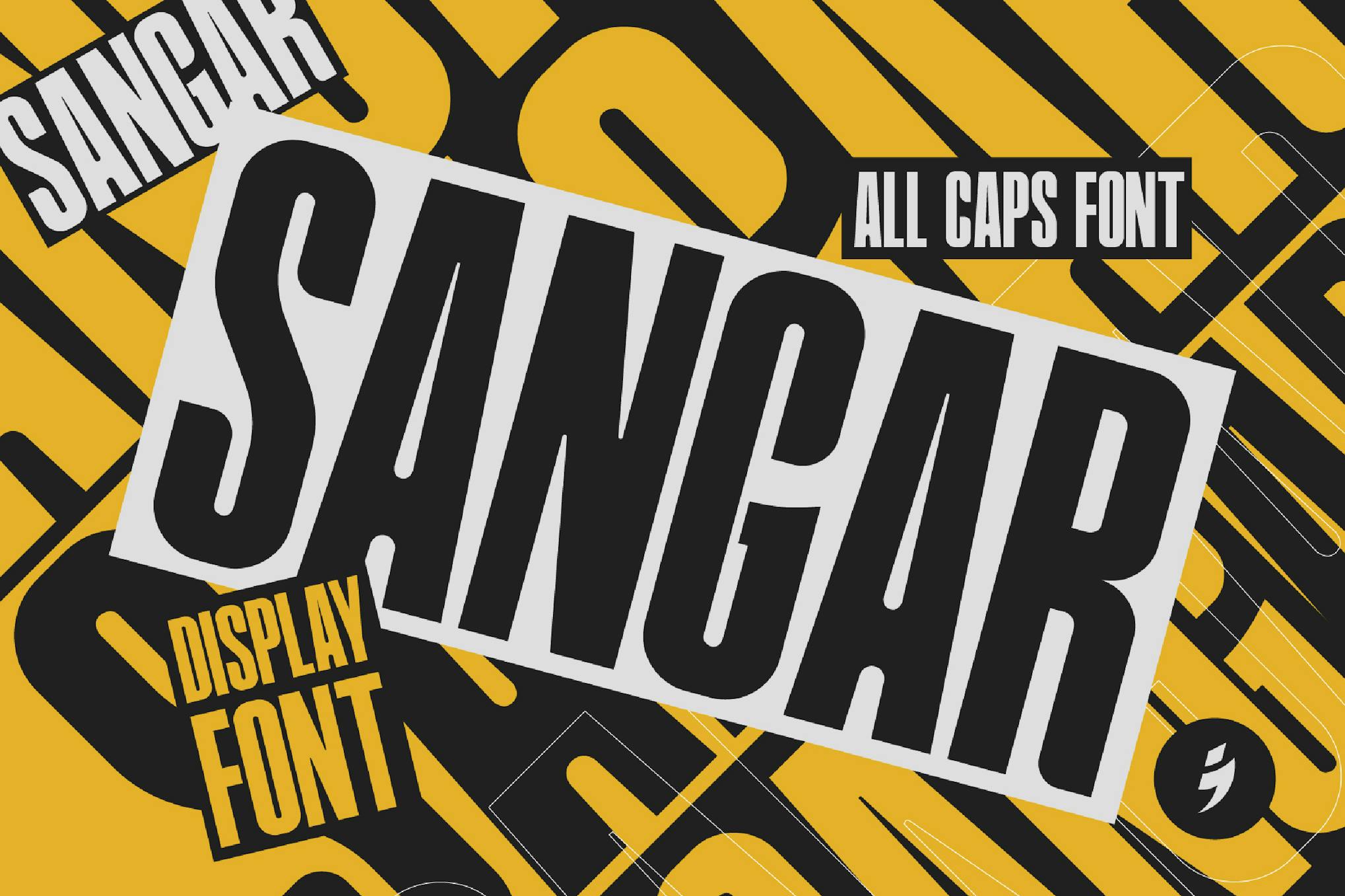 Sangar – Sporty Display Font