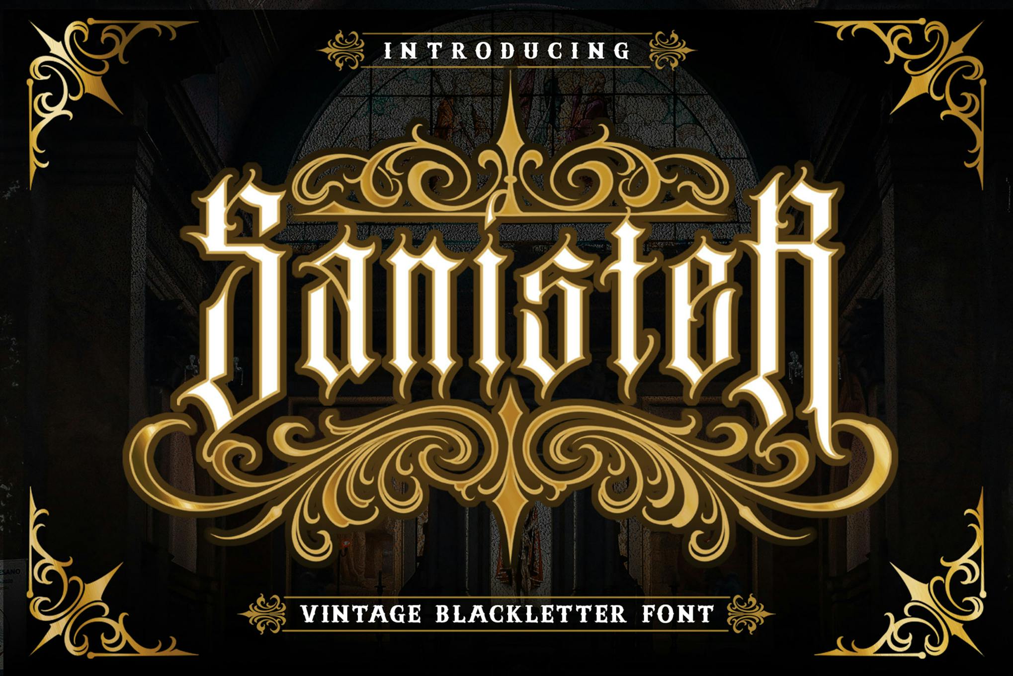 Sanister Modern Blackletter Font