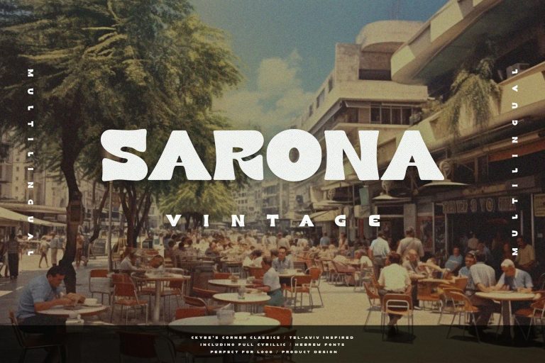 SARONA Vintage | Multilingual Font