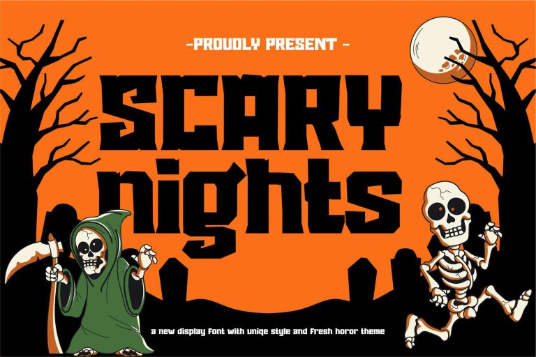 Scary Nights – Horror Display Font