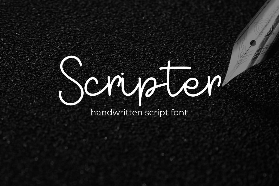 Scripter – Monoline Script Font