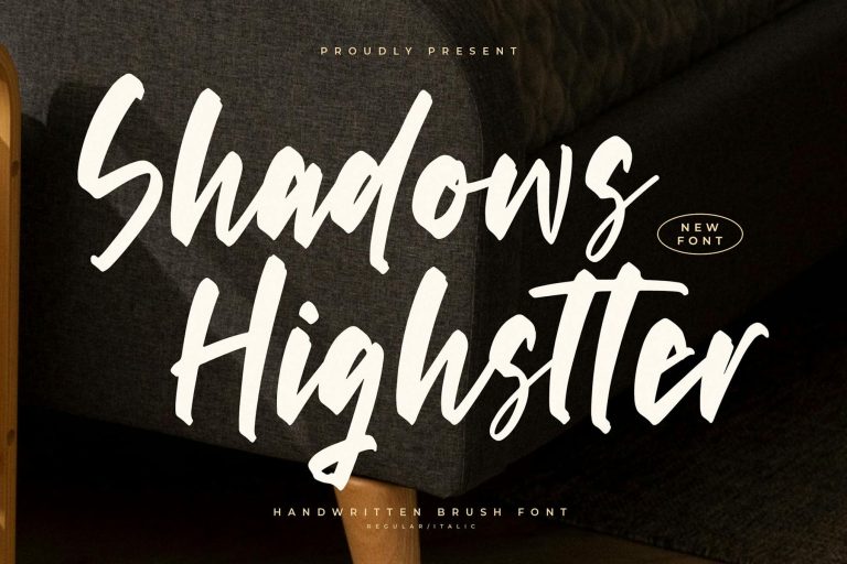 Shadows Highstter Handwritten Brush Font