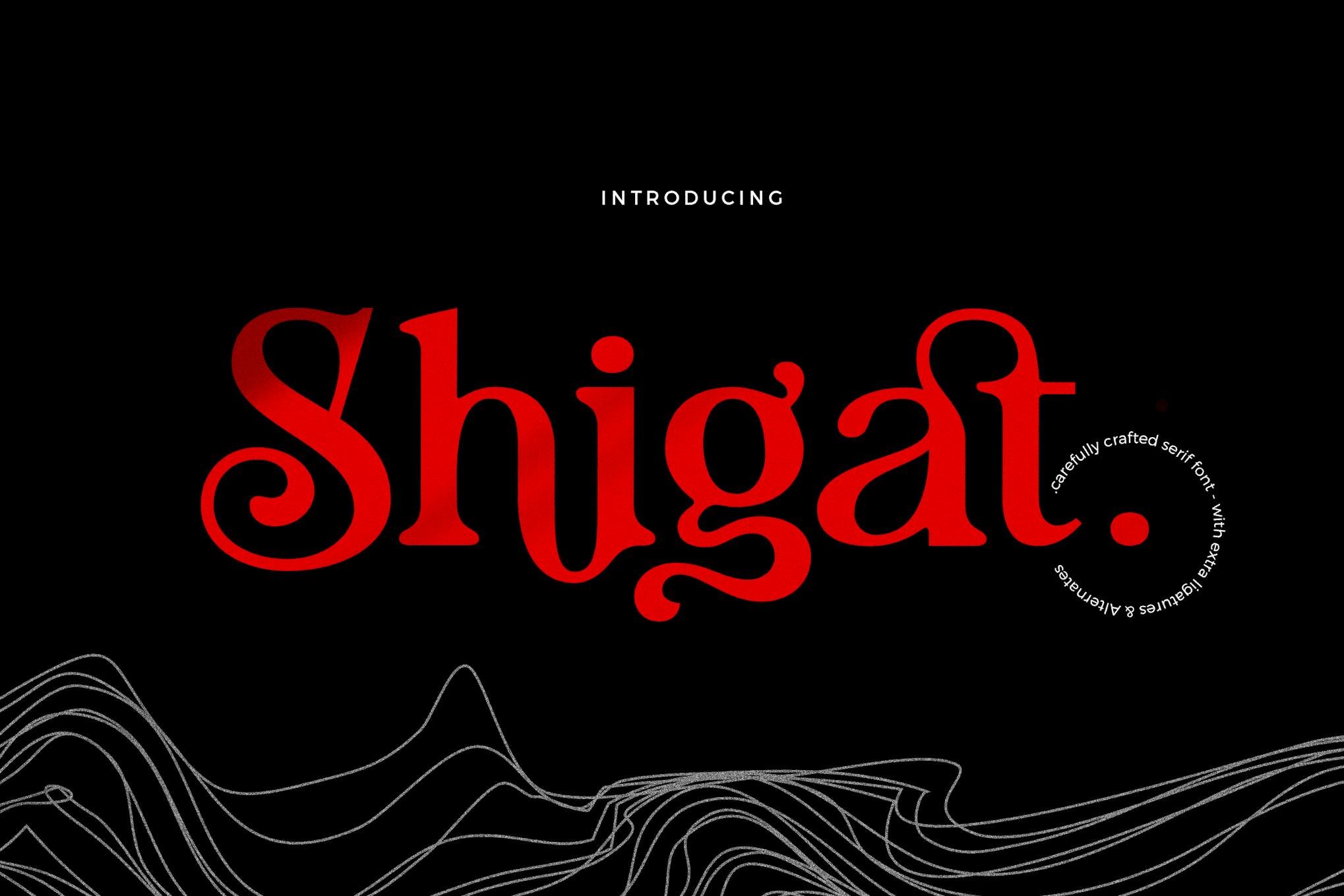 Shigat – Serif Font