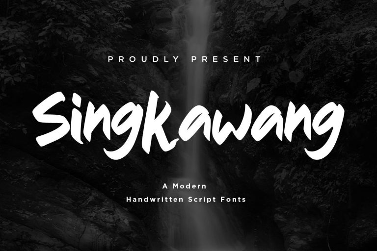 Singkawang – Handwritten Script fonts