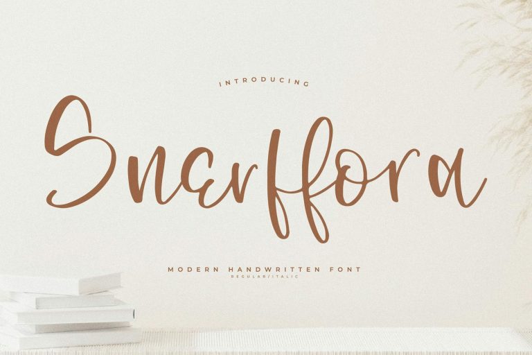 Snerffora Modern Handwritten Font