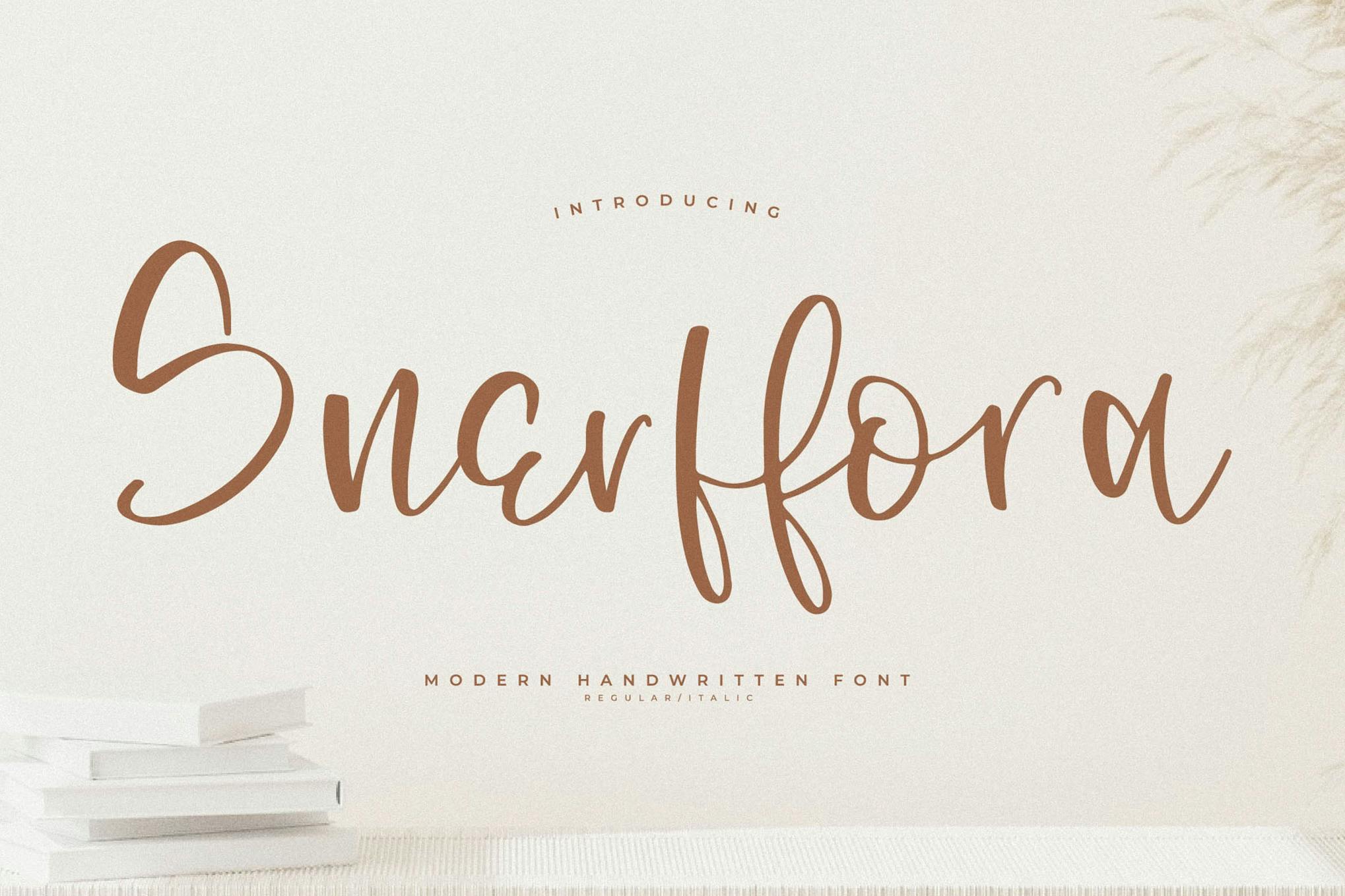 Snerffora Modern Handwritten Font